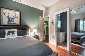 4 habitaciones, tabla de planchar con plancha y cuna de viaje 