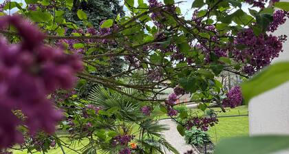 Peaceful accommodation in a private garden for 2-4 people, with private enclosed parking.