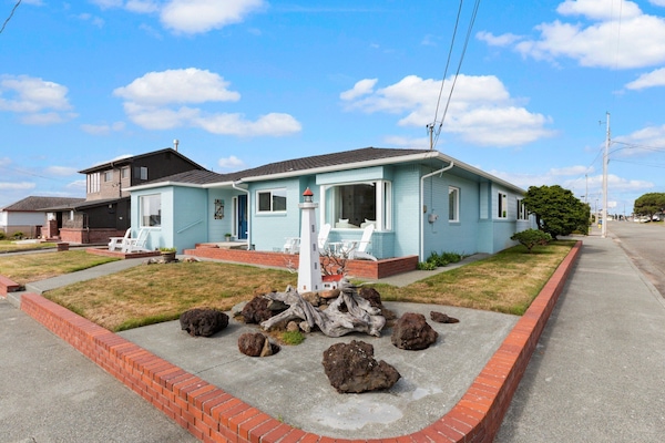 Ocean views. One block from the ocean