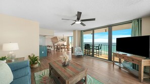 Smart TV - “Edgewater Beach Resort 3BR/3BA Gulf-Front Condo | Sleeps 10 | Pool, Tiki Bar (Panama City Beach)