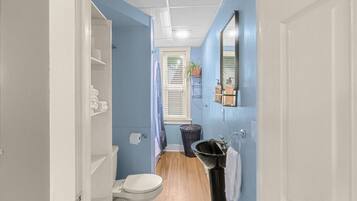 Hair dryer, towels