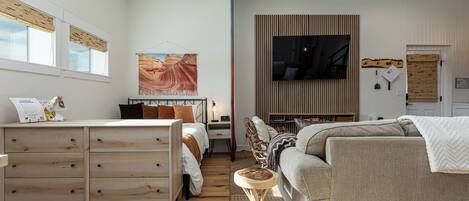 1 habitación y ropa de cama de alta calidad