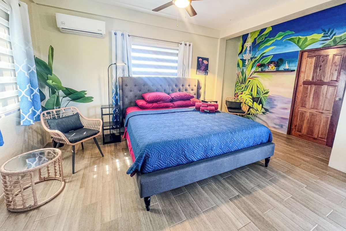 1 habitación y colchones con efecto memoria