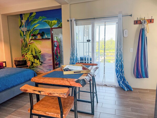 Sunrise King Suite 360 degree views of island from roof top | Living area