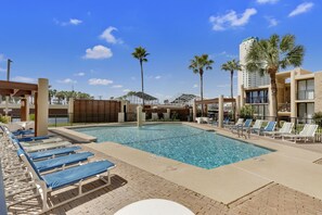 Outdoor pool - 3 Bedrooms, 2 Bath Sleeps 8 Beachfront South Padre Island Condo (South Padre Island)