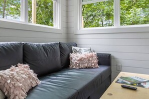 Interior - Riverside Tiny House with hot tub near Stowe (Johnson)