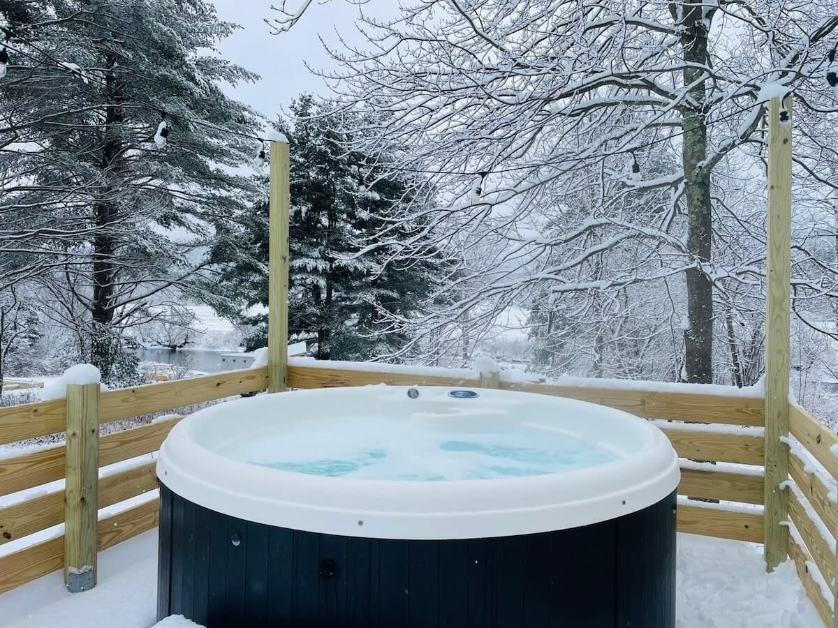 Utendørs boblebad