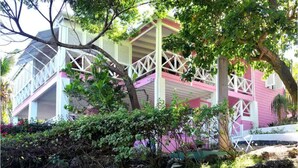 A two-story house with a balcony and a porch. - "Beyond" a paradise in Barbados (Cattlewash)