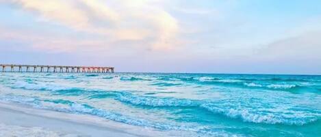 Sun loungers, beach towels