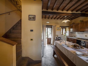 Microwave, oven, dishwasher, high chair