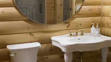 Bathtub, hair dryer, towels, soap