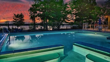 屋外プール、温水プール