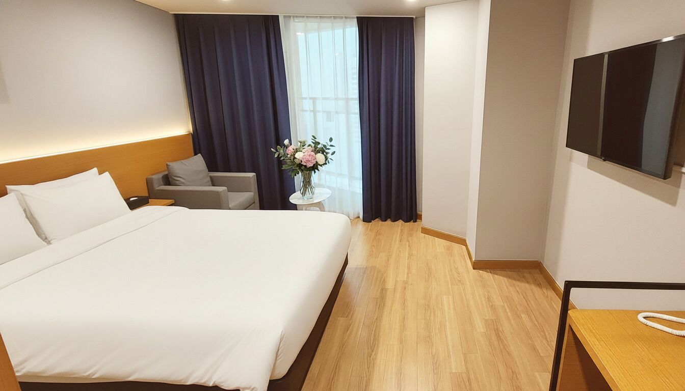 디럭스 더블 하프 오션 | 객실 내 금고, 암막 커튼, 방음 설비, 무료 WiFi