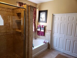 Combined shower/bathtub