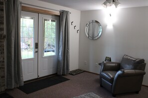 Interior - Kitchenette Suite with King & Queen beds, Quiet Forest views from patio with BBQ (Hinton)