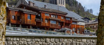 Center of Grand Bornand and Riverside