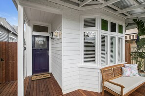 Exterior detail - Private, spacious & sun-filled, designed with your comfort in mind (Yarraville)