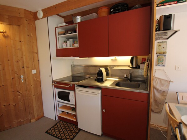 Fridge, microwave, oven, toaster - Cozy apartment 4/5 guests with balcony and wifi in Avoriaz (Avoriaz)