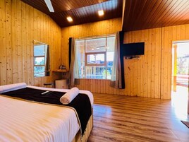 Family Double Room, 2 Bedrooms, Pool View | Free WiFi, bed sheets