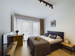 Strykjärn/strykbräda, wi-fi och sängkläder