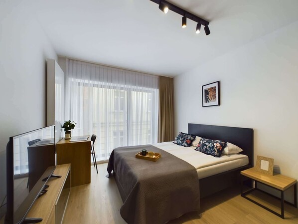 Iron/ironing board, WiFi, bed sheets - Kątowa 10 | Studio with Air Conditioning | Sauna (Kraków)