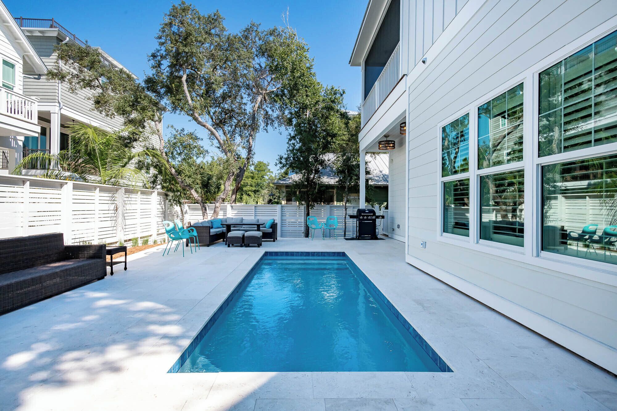 A heated pool
