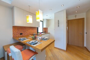 Family Apartment, Multiple Bedrooms (Ermellino Ski in - Ski out 150m) | Dining - Ermellino Ski in - Ski out 150m (Livigno)