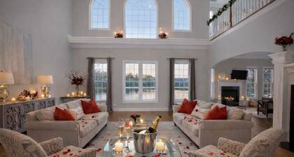 Lake Norman Waterfront Mansion - 7BR, Pool, Hot Tub, Game Room and Private Dock