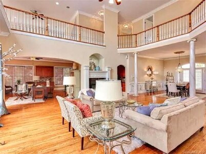 Lake Norman Waterfront Mansion - 7BR, Pool, Hot Tub, Game Room and Private Dock