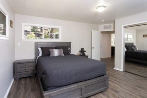 2 bedrooms, iron/ironing board, travel crib, WiFi