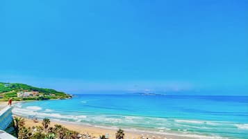 En la playa