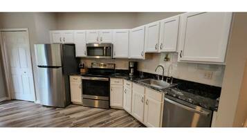 Fridge, oven, dishwasher, paper towels