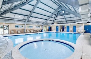 Indoor pool, outdoor pool
