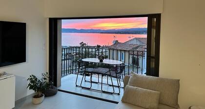 Superb new designer house with panoramic sea views