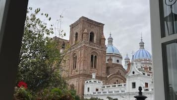Vue sur la ville depuis lâhĂ©bergement