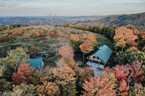 Designer chalet nestled in the trees for a unique off-grid experience.