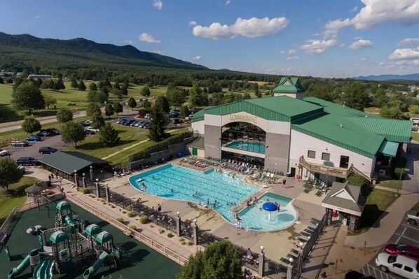 Indoor pool, a heated pool
