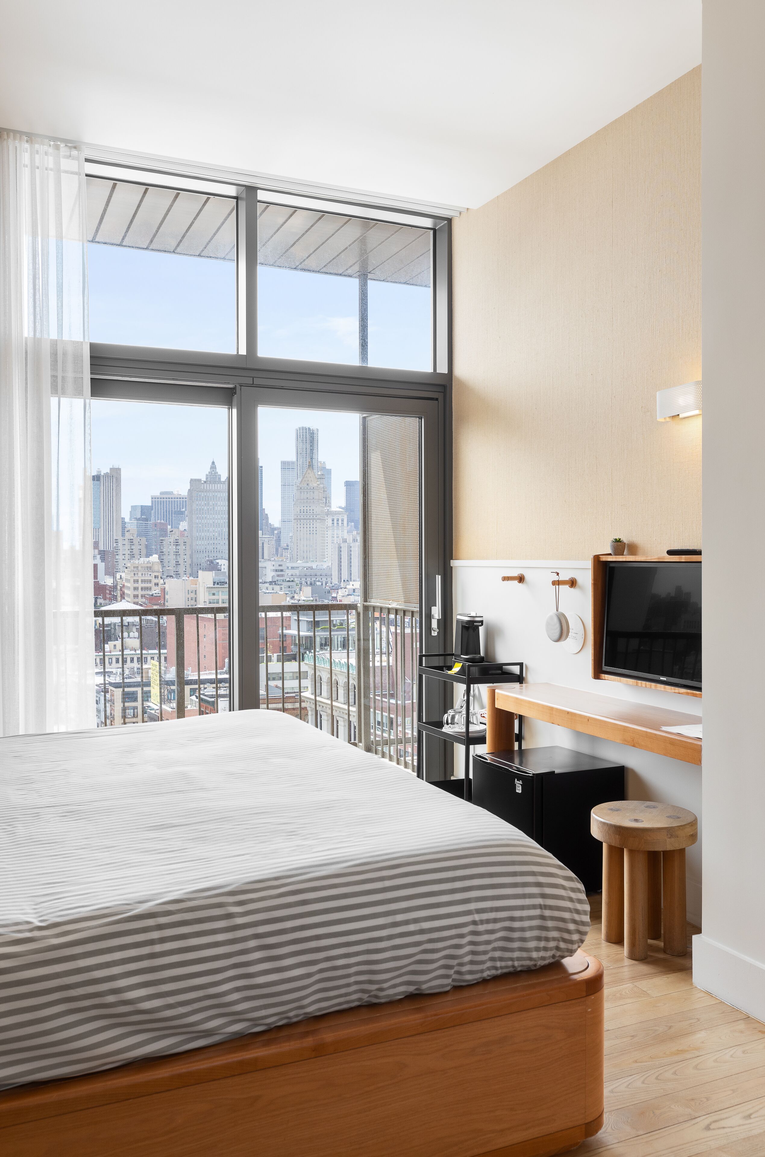 Sky King - ADA | Down comforters, memory foam beds, desk, blackout drapes