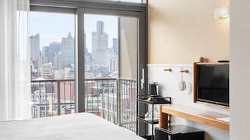 Sky King - ADA | Down duvets, memory-foam beds, desk, blackout curtains