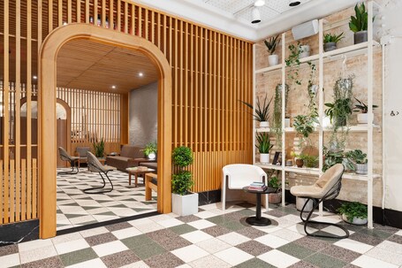 Sala de estar en el lobby