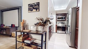 Fridge, microwave, oven, dishwasher - Aspen Creek #115 (2-Bedroom Condo) with Pool and Mountain view by RedAwning (Mammoth Lakes)