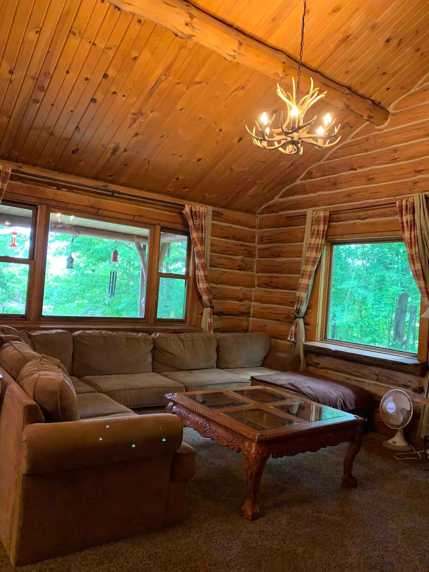 Smart TV, DVD player, video library, stereo