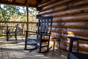 Terrace/patio - Adorable 3BD Cabin! Hot Tub + Pool Table + Views! (Sevierville)