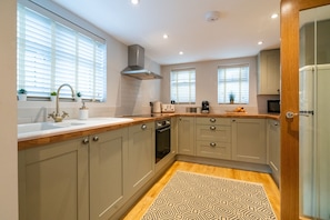 The kitchen at Pilgrim Cottage, Cheshire