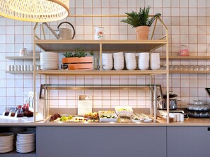 Morgenmadsbuffet hver dag mod et gebyr