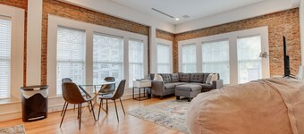 Red Door Apartment 2.0 | Heart Of Downtown Greenville | Lovesac Bean Bag!