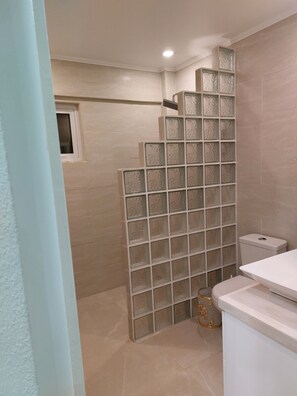 Dutxa, assecador de cabells, tovalloles i paper higiènic