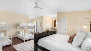 6 bedrooms, iron/ironing board, travel cot, free WiFi