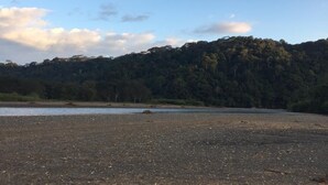 A beach with a forested hill in the background. - Private room for 2 people 26 km from Jaco (San Antonio de Tulín)
