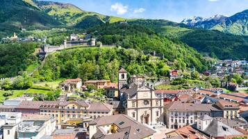 Blick von der Unterkunft